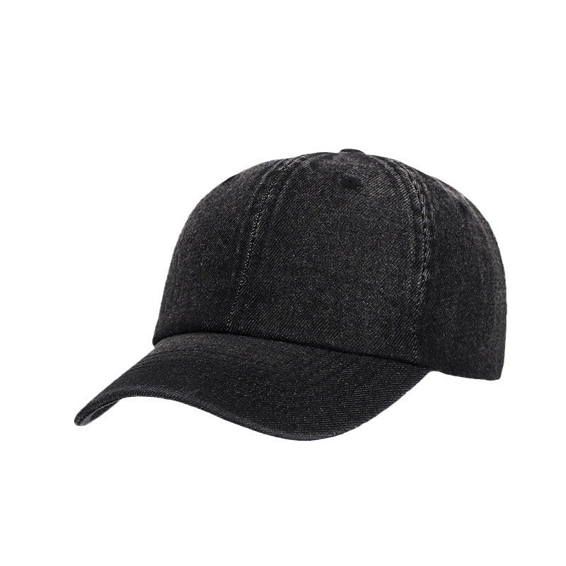 Wholesale Denim blue round top outdoor breathable sun protection baseball cap